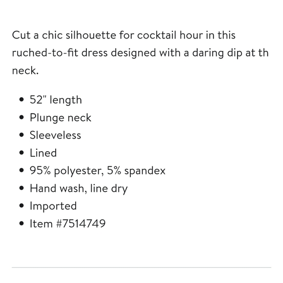 ELLIATT LORI PLUNGE NECK RUCHED SHEATH FORMAL DRESS WOMEN'S SIZE SMALL - Picture 16 of 16